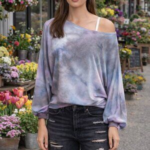 Miroh Tie Dye One Shoulder Top